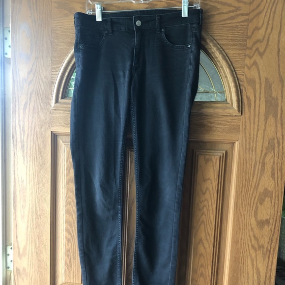 H&M Jeans Hm Divided Faded Black Cotton Blend Denim Skinny Jeans